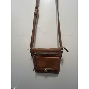 Donna & Becky Esther Zipper & Front Pocket Crossbody Shoulder Bag Purse